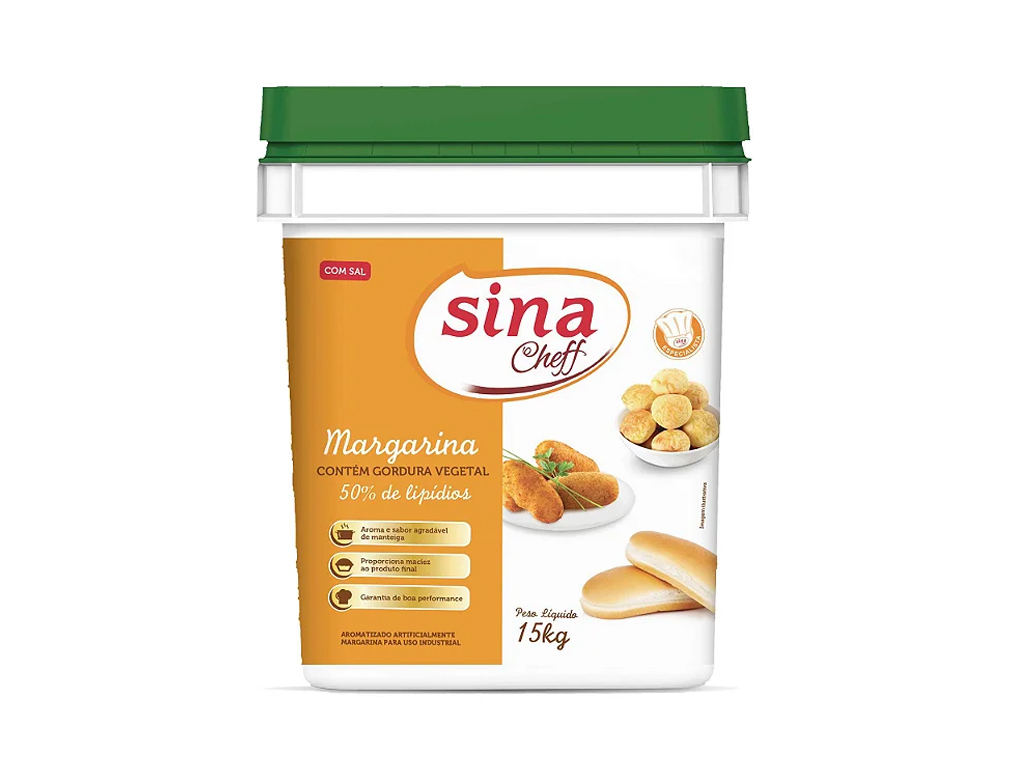 MARGARINA SEM SAL 80 % SINA (BD 15 KG)